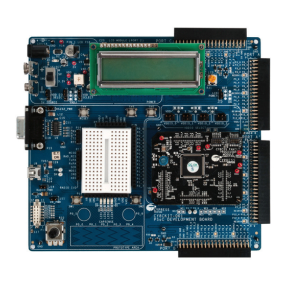 Cypress CY8CKIT-008 Quick Start Manual