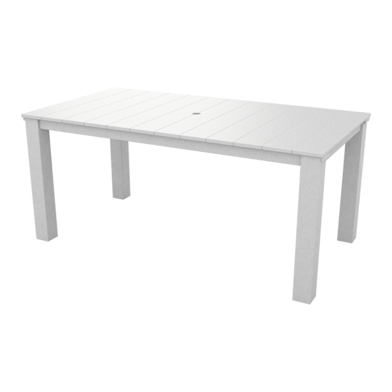 Sister Bay Milano Dining Table MMIL-DT Assembly Instructions