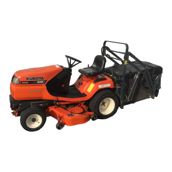 Kubota G18HD Operator's Manual