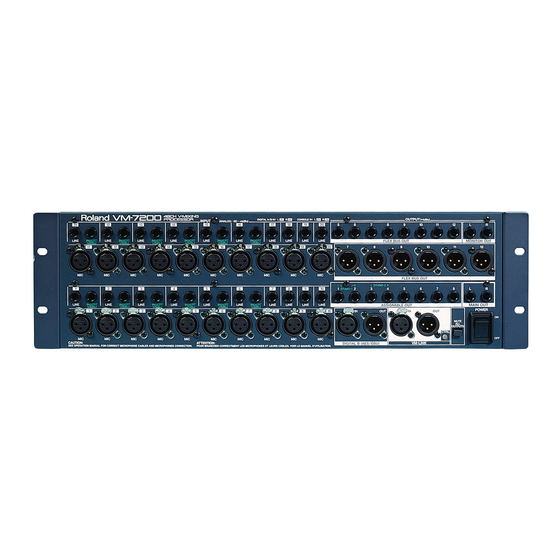 Roland VM-7100 Connection Manual
