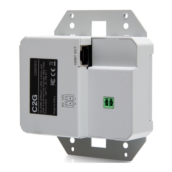 LEGRAND C2G31012 HDMI Extender Kit Manuals