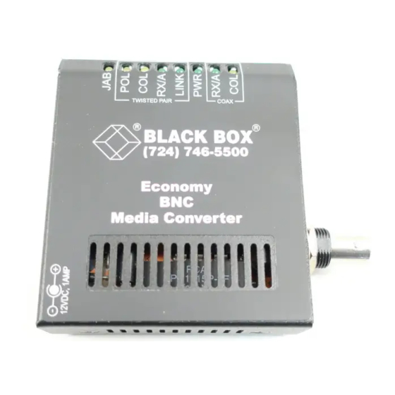 Black Box LE1500-BNC Installation And User Manual