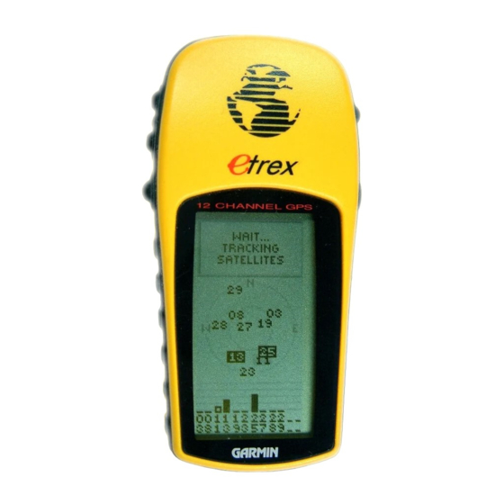 Garmin etrex Manual