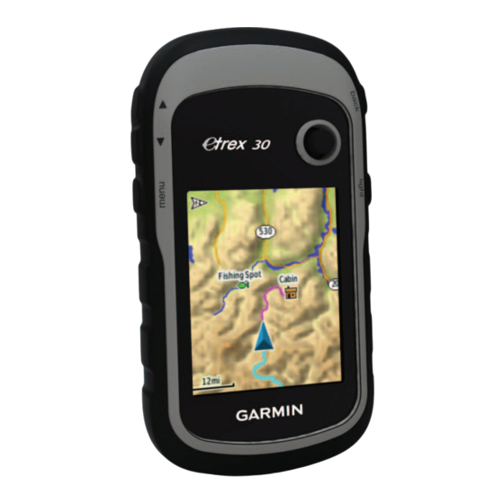 Garmin etrex Quick Start Manual