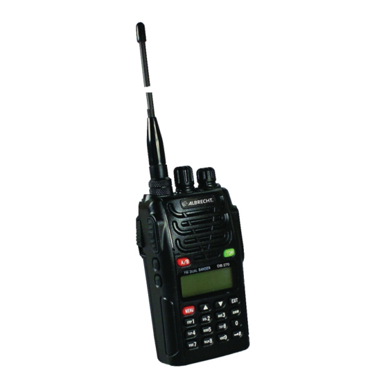 Albrecht DB 270 User Manual