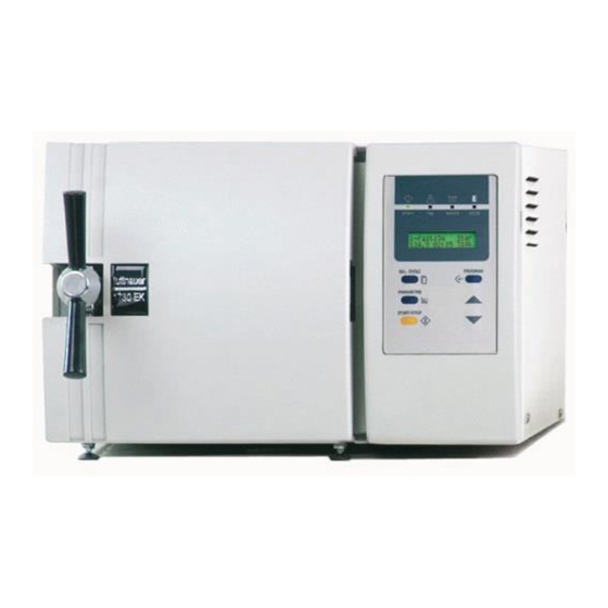 Tuttnauer E Series Technical Manual