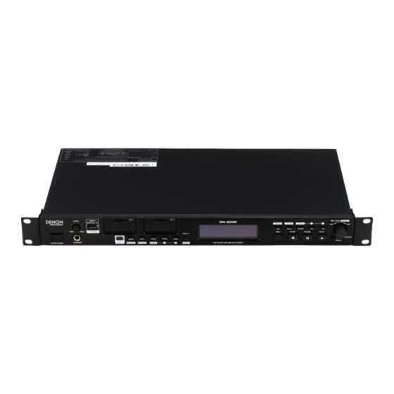 Denon Professional DN-900R User Manual