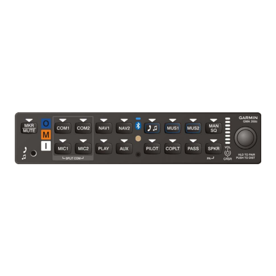 Garmin GMA 350 Installation Manual