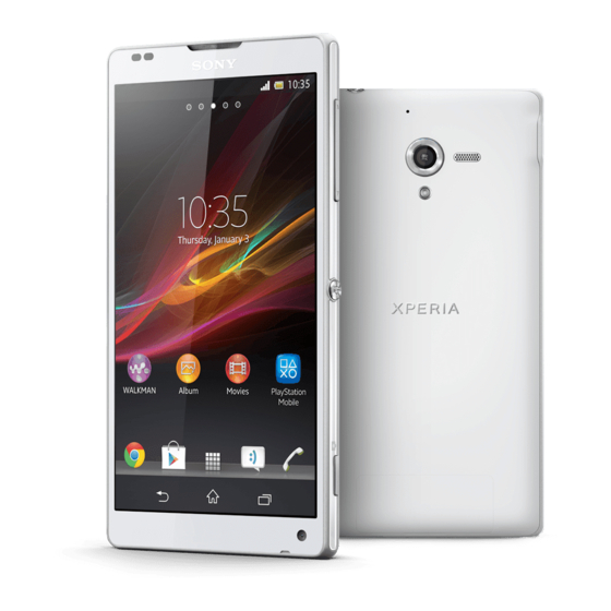 Sony Xperia ZL Troubleshooting Manual