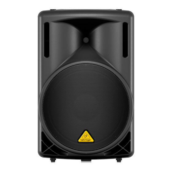 Behringer EUROLIVE B215D Quick Start Manual