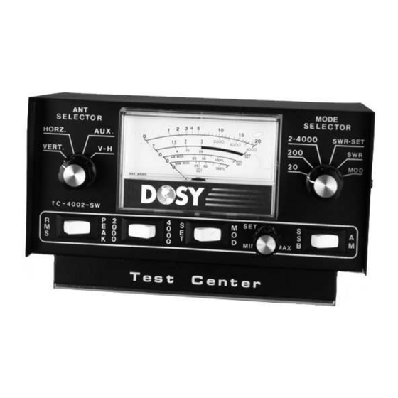 Dosy TC-4002-PSW Instruction Manual