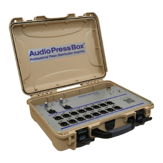 AudioPressBox APB-216 C Owner's Manual