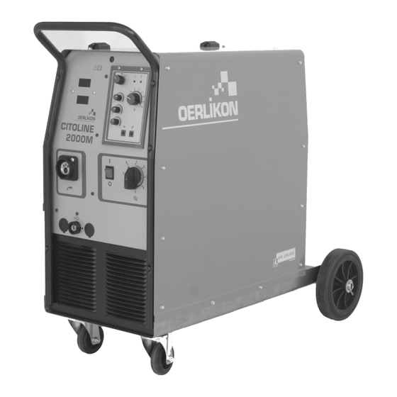 Air Liquide OERLIKON CITOLINE 2000M Safety Instruction For Use And Maintenance