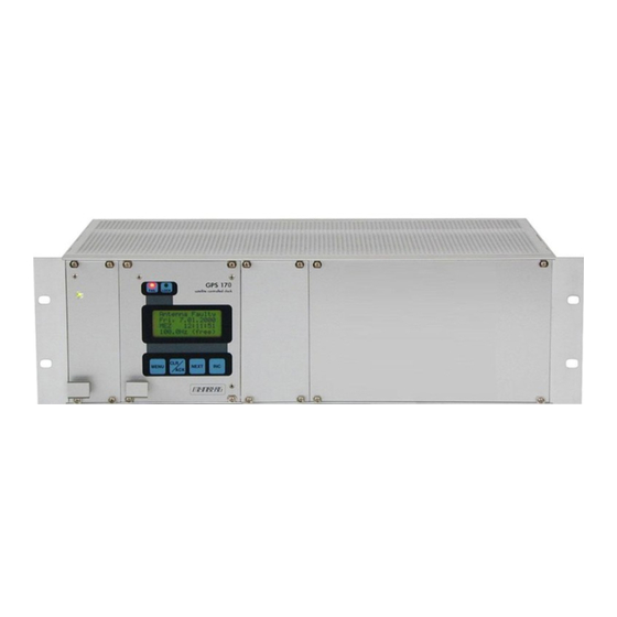 Meinberg GPS170 BGT Manual