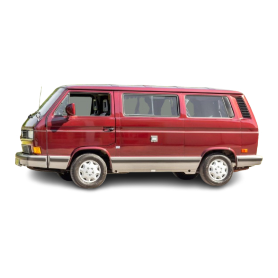Volkswagen 1990 Vanagon Onwers Manual