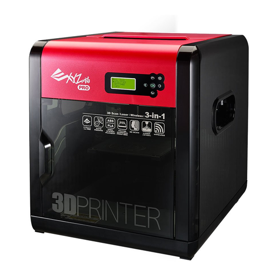 XYZ Printing da Vinci 1.0 Pro 3in1 User Manual