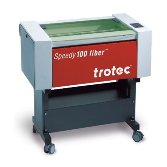Trotec 8016 Speedy 100 fiber Manuals