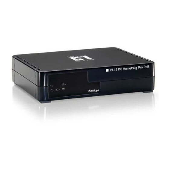 LevelOne HomePlug Pro PLI-3110 Quick Installation Manual