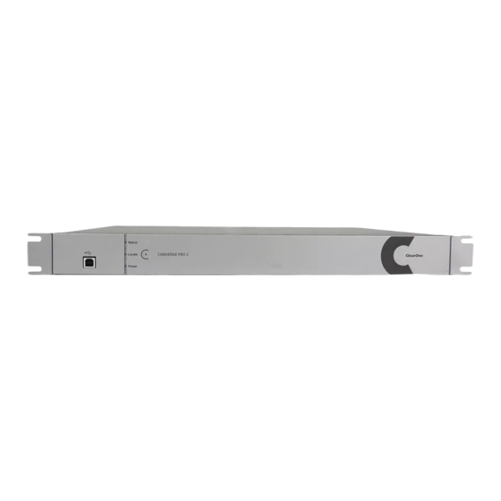 ClearOne CONVERGE Pro 2 Quick Start Manual