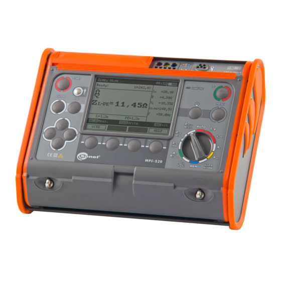 Sonel MPI-520 User Manual
