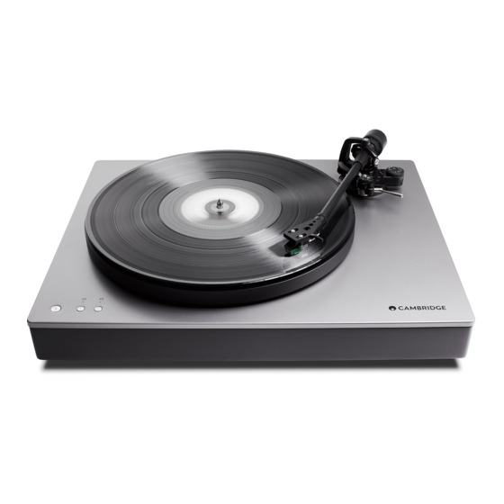 CAMBRIDGE Alva TT v2 Turntable Manuals