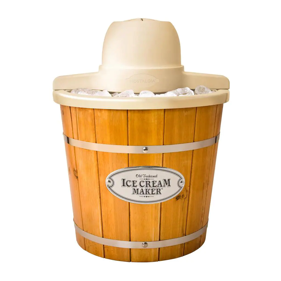 NOSTALGIA NWICM4LB - 4-Quart Electric Ice Cream Maker Manual