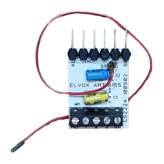 Vimar ELVOX 6155 Instruction Manual