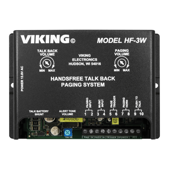 Viking HF-3W Technical Practice