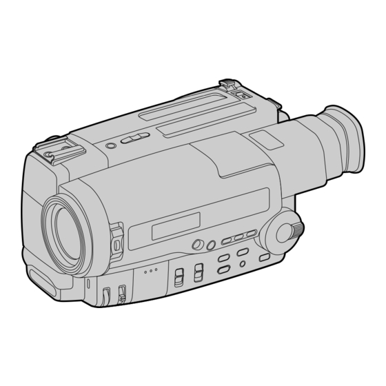 Sony Handycam Video 8 CCD-TR501E Operating Instructions Manual