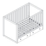 Novogratz 3-IN-1 STORAGE CRIB DL8877B3 Instruction Manual