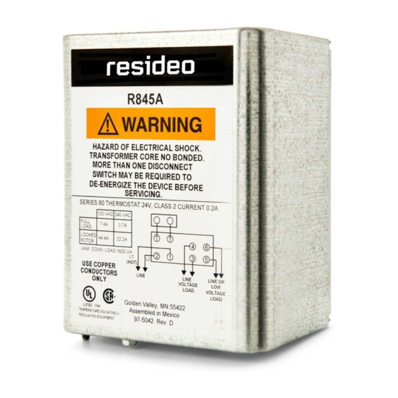 resideo R182J Instruction Manual