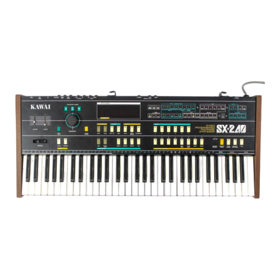 Kawai SX-240 Service Manual