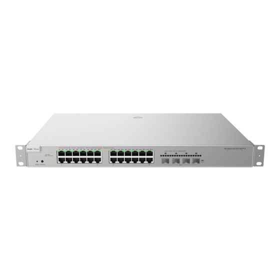 Ruijie Reyee RG-NBS5100-24GT4SFP Series Installation Manual