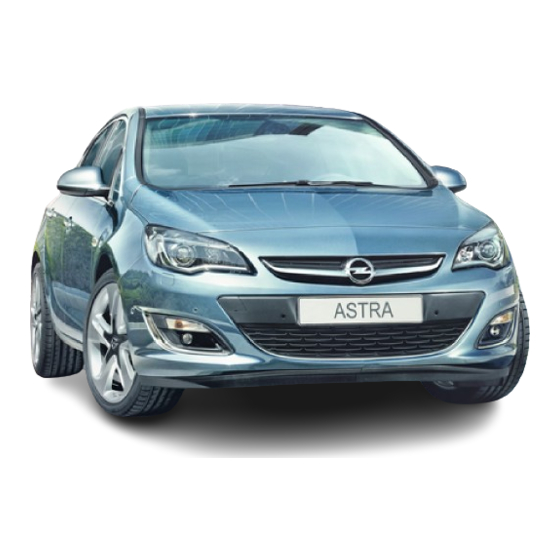 Opel ASTRA 2014 Owner's Manual