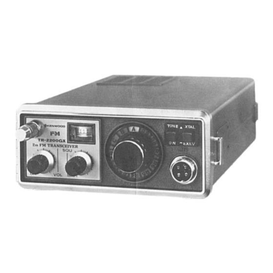 Kenwood TR-2200GX Operating Manual