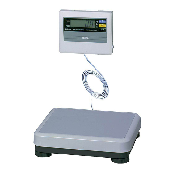 Tanita BWB-800 Operating Instructions Manual