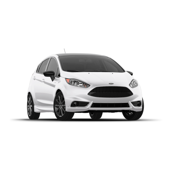 Ford Fiesta 2019 Owner's Manual
