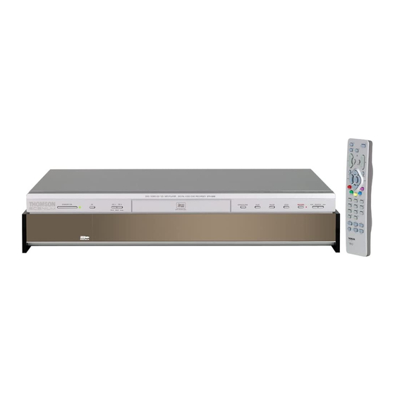 THOMSON DTH8000 DVD Player Manuals