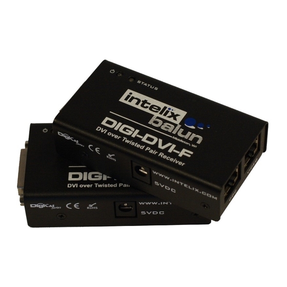 Intelix DIGI-DVI-F Installation Manual