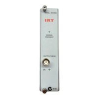 IRT DDA-4006 Instruction Manual