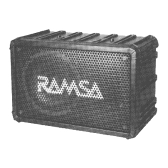 Panasonic Ramsa WS-A80 Manuals