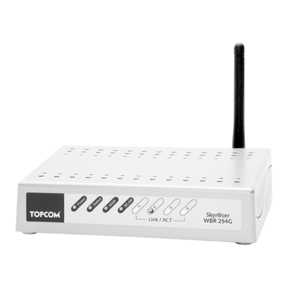 Topcom Skyracer WBR 254G Quick Installation Manual