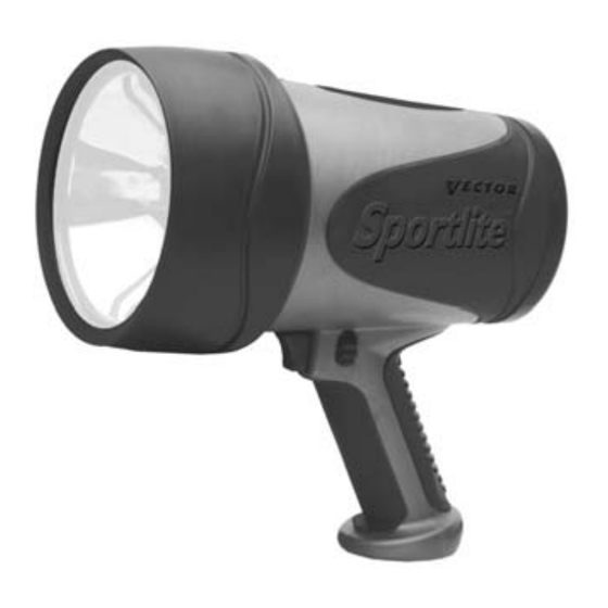 Vector SPORTLITE VEC113 Owner's Manual & Warranty