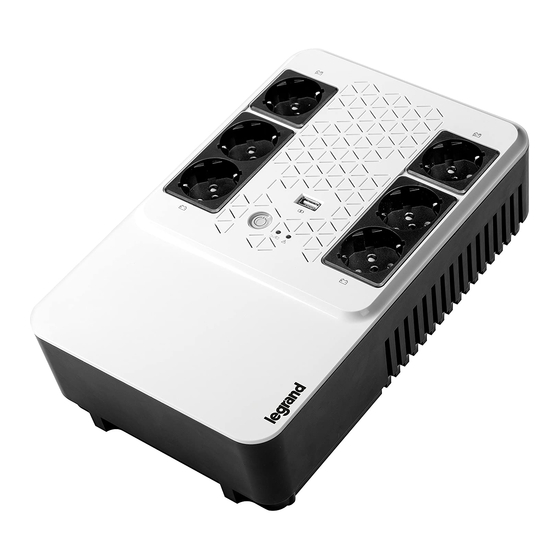 LEGRAND KEOR MULTIPLUG 600 VA Installation Manual