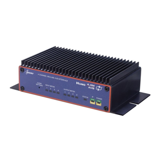 AudioScience Hono AVB 4.4M Manual