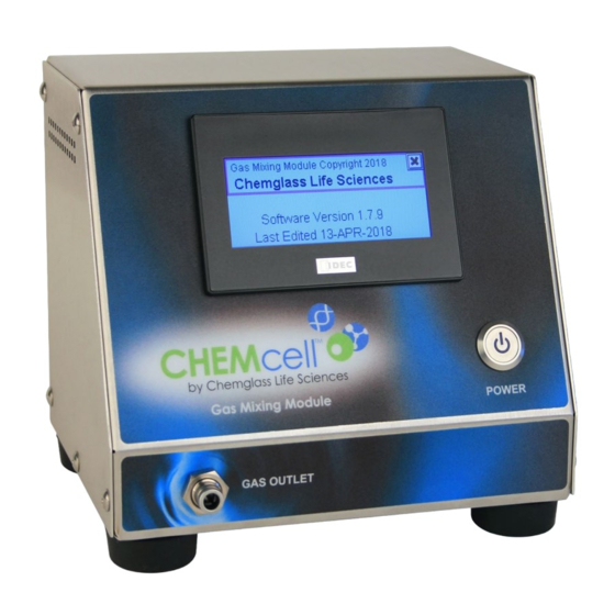Chemglass Life Sciences CHEMcell Manuals