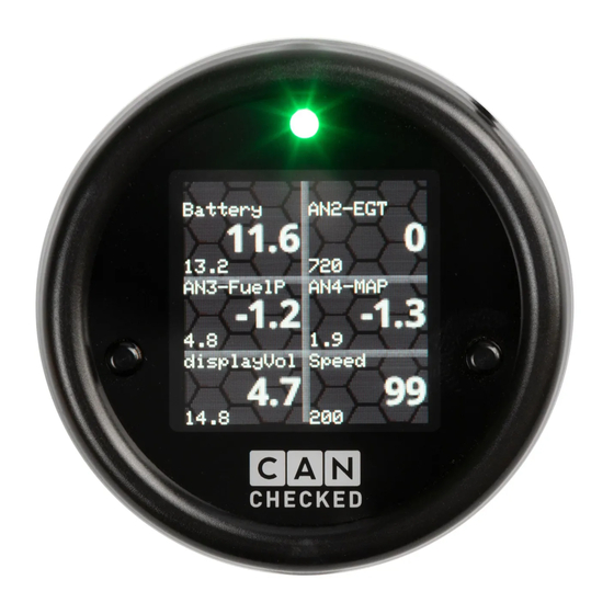 CAN CHECKED MFD15 Quick Start Manual