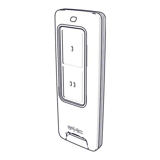 FAAC XT2-XT4 FDS 433-868 Manual
