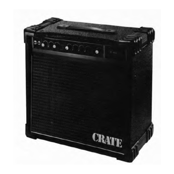 Crate G-60 Quick Start Manual