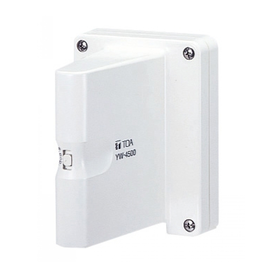 Toa YW-4500 Instruction Manual